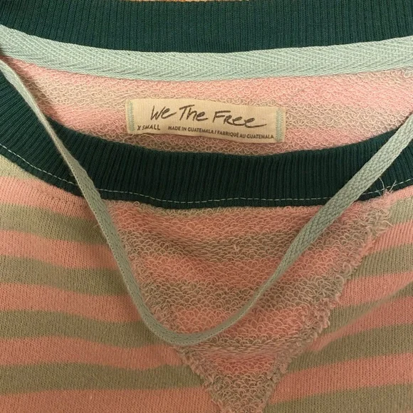 Free People Oversized Striped Crewneck - Picture 3 of 4